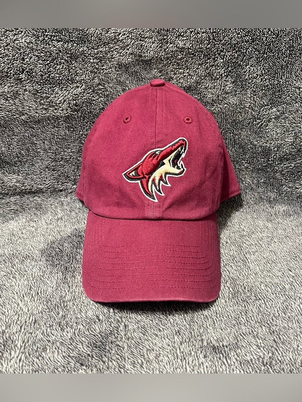 NWT❗️Arizona Coyotes '47 Brand Clean Up Hat Cap Garnet Maroon NHL One Size OSFA
